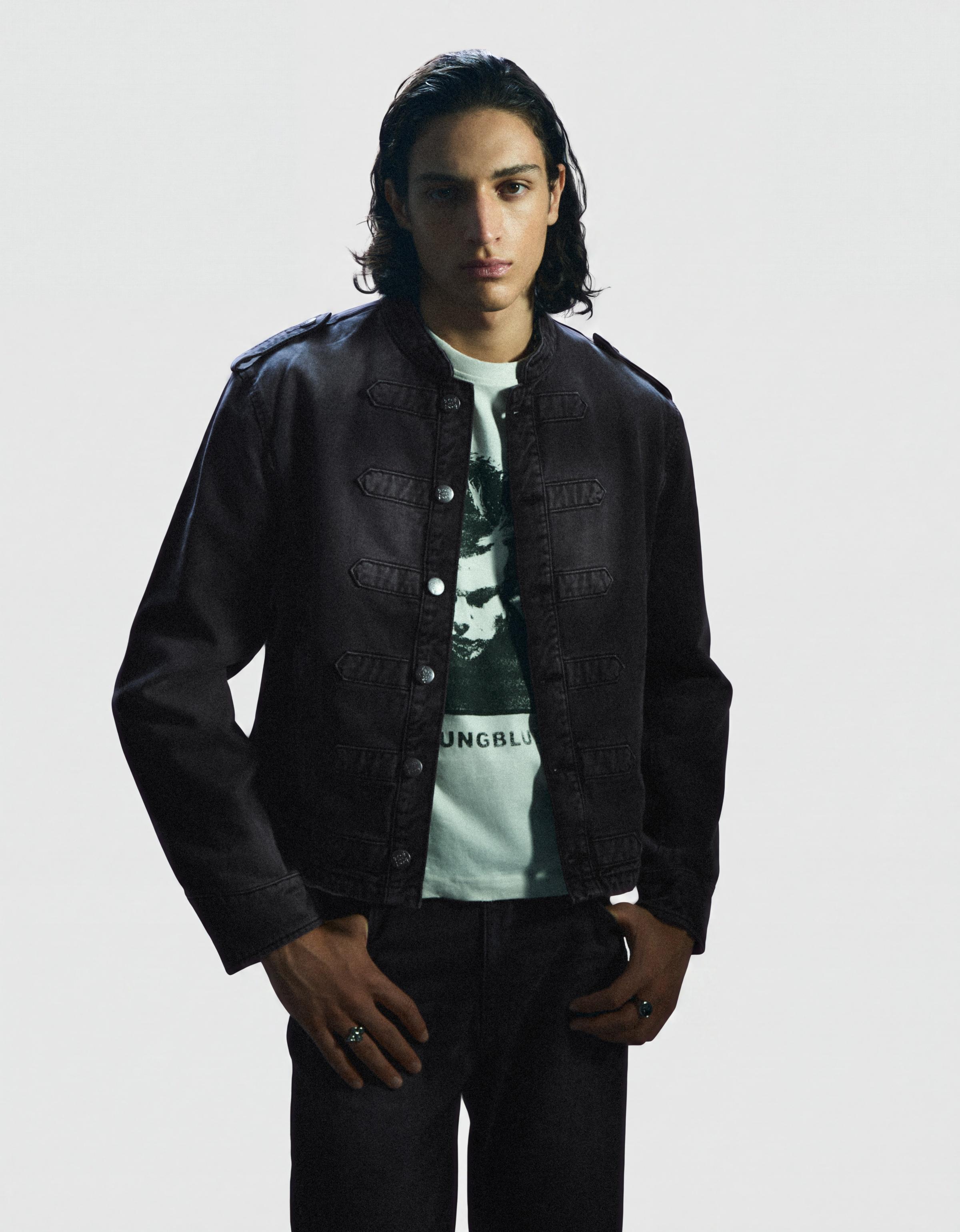 Button-up jacket — Black