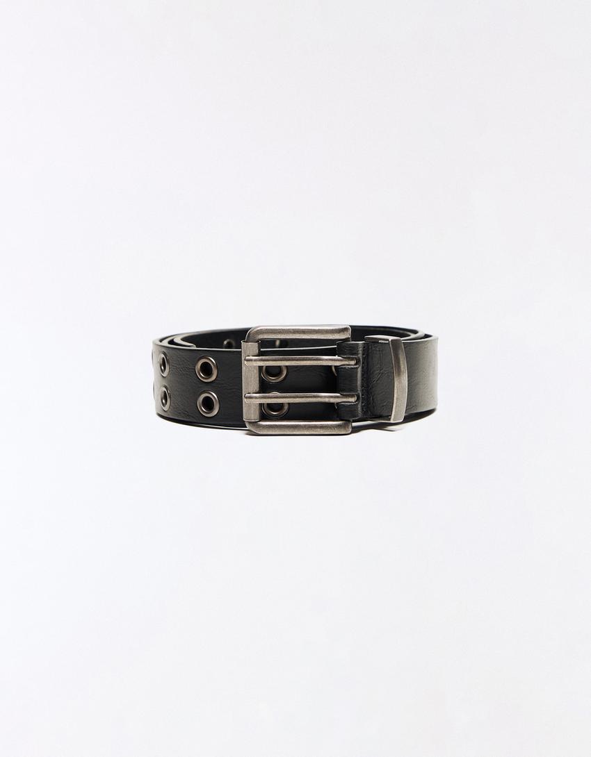 Cinturón ancho eyelets
