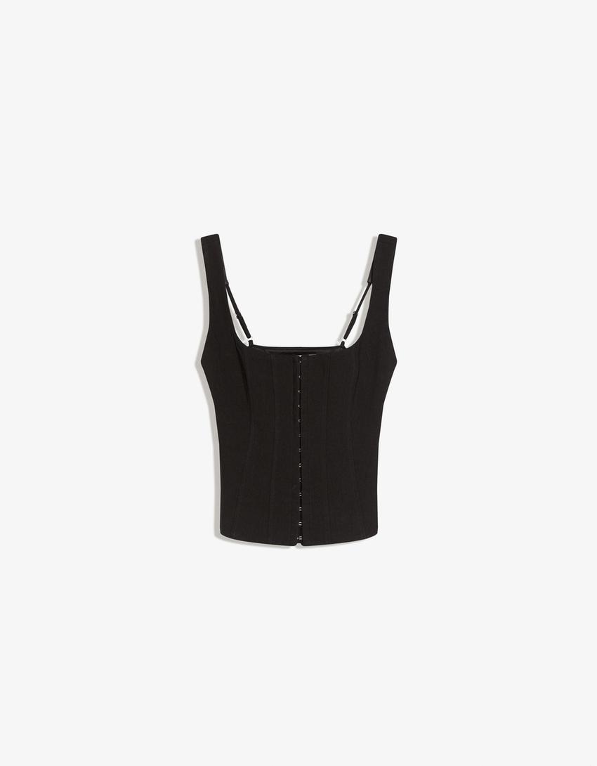 Downtime Texture — Bengaline corset top
