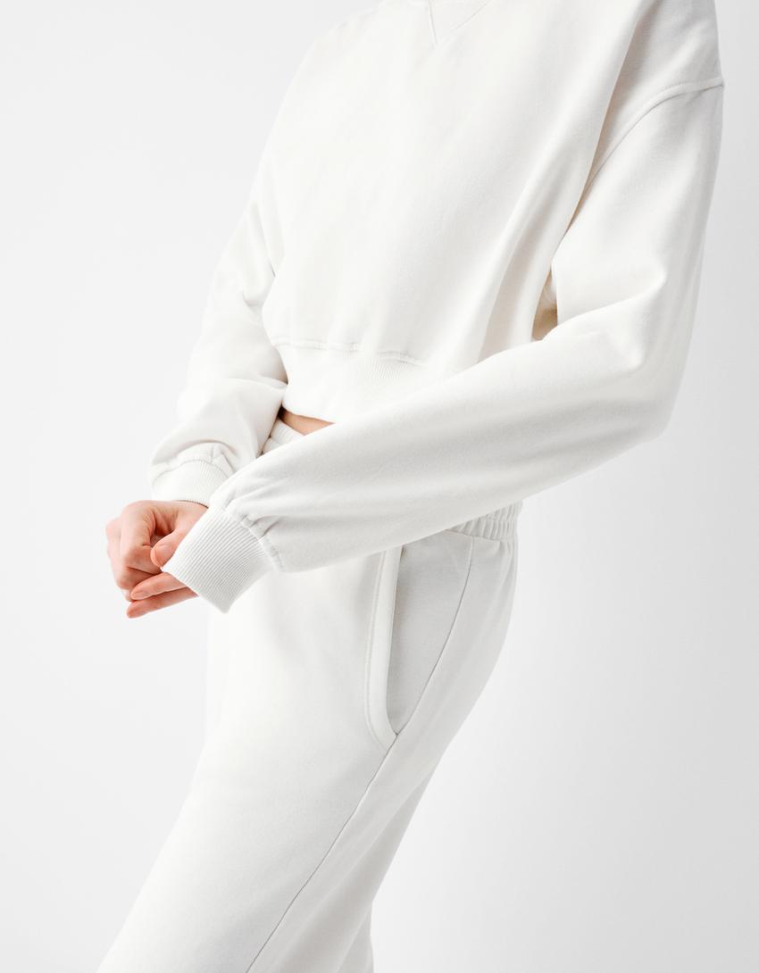 سويت شيرت كروب-أبيض مطفي-4