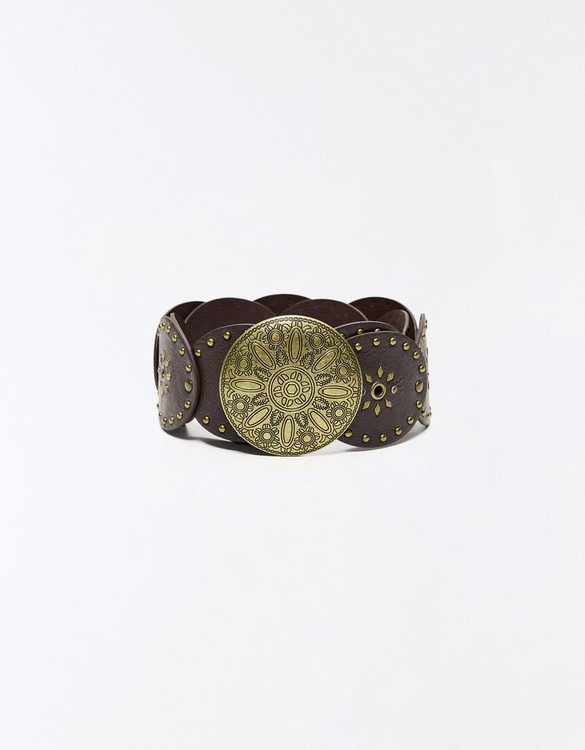 Medallion belt-Brown