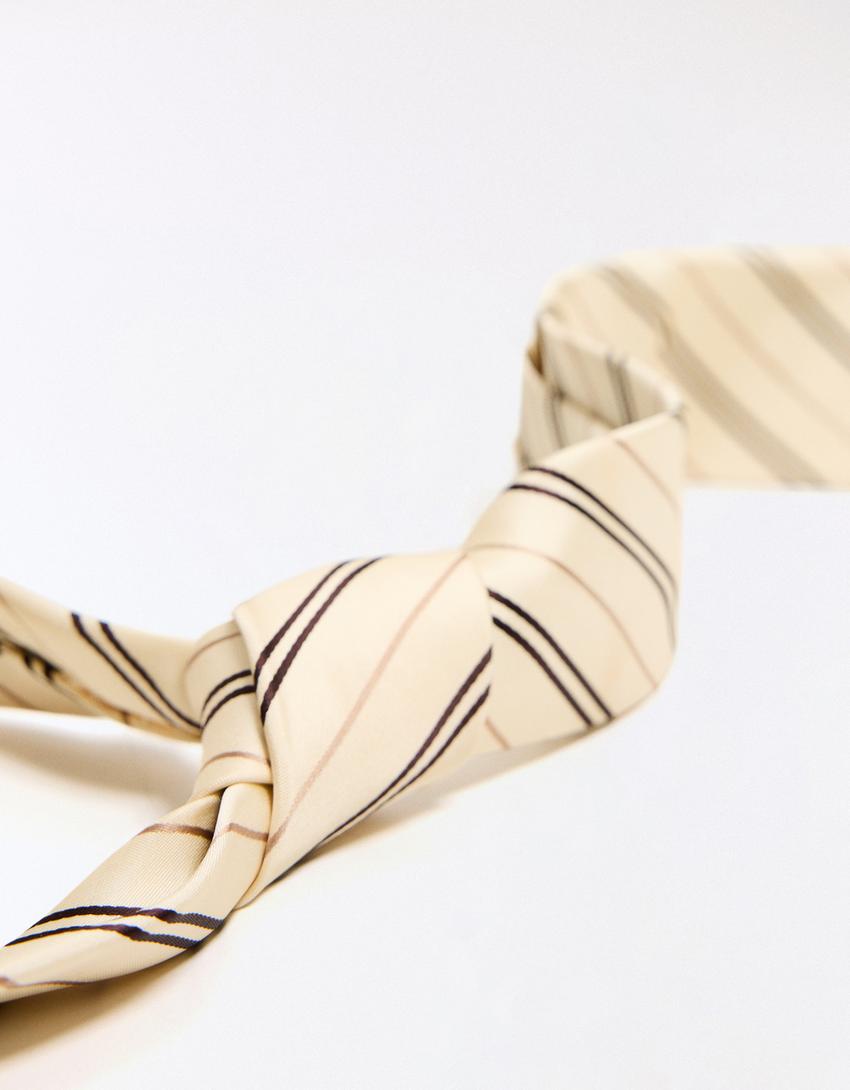 Corbata rayas-Amarillo