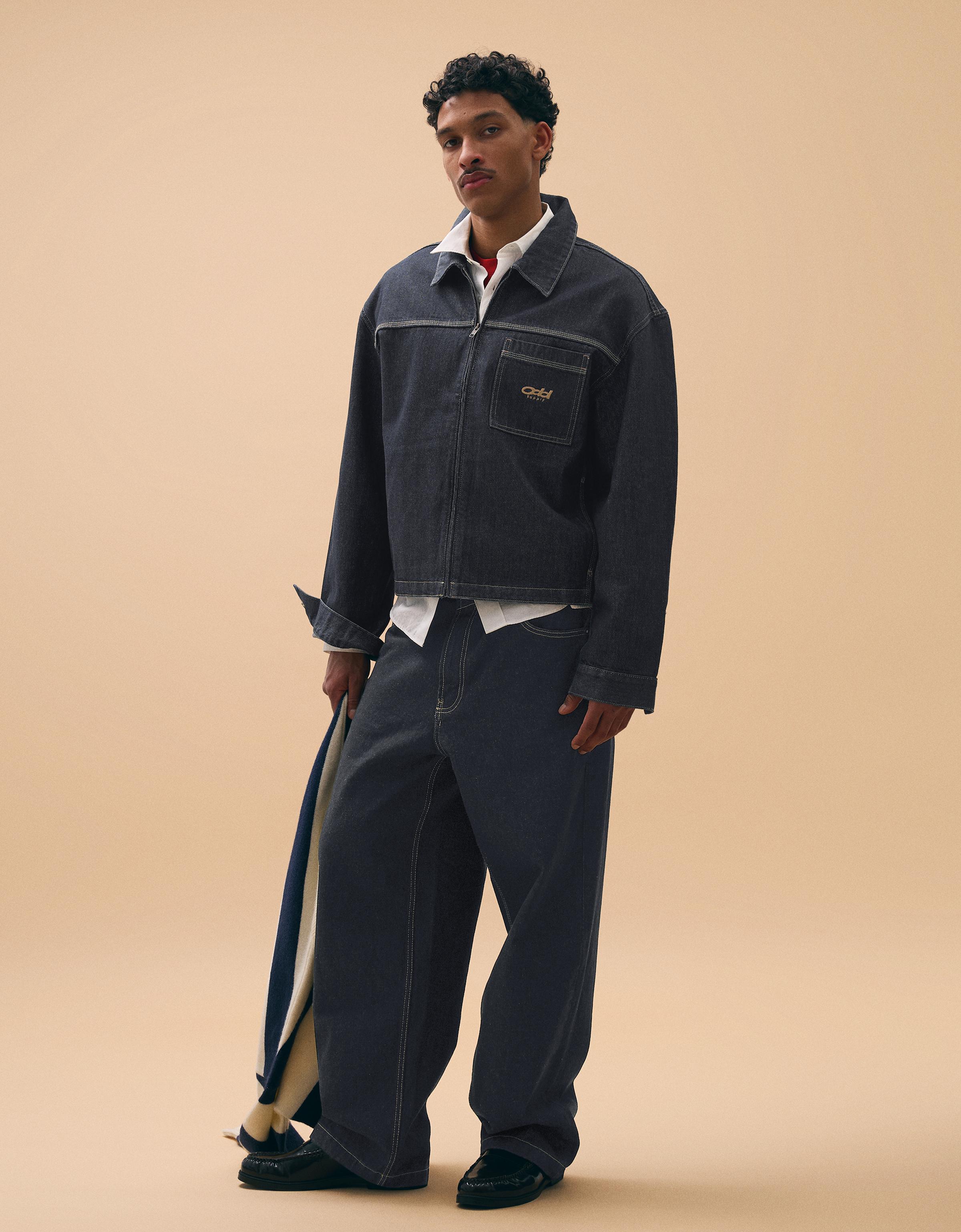 Bershka Skater-Jeans Herren 36 Marinenblau