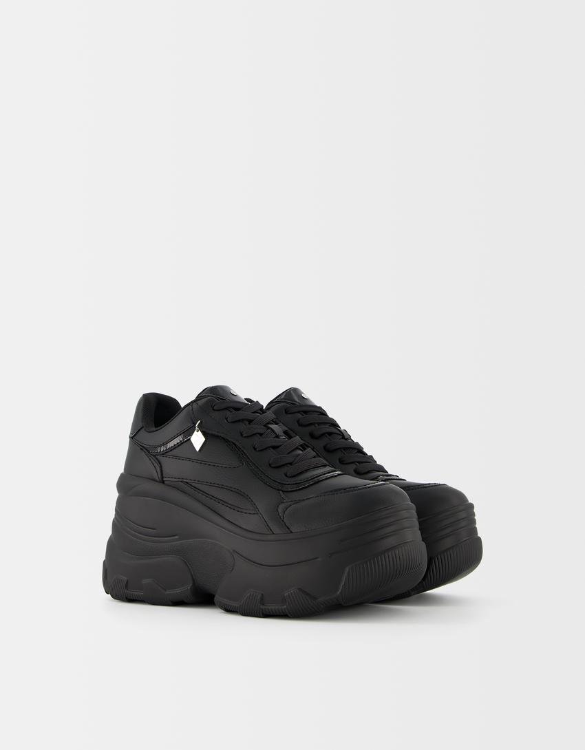 Tenis Bershka Mujer Plataforma Bershka Plataformas Tenis Zapatos