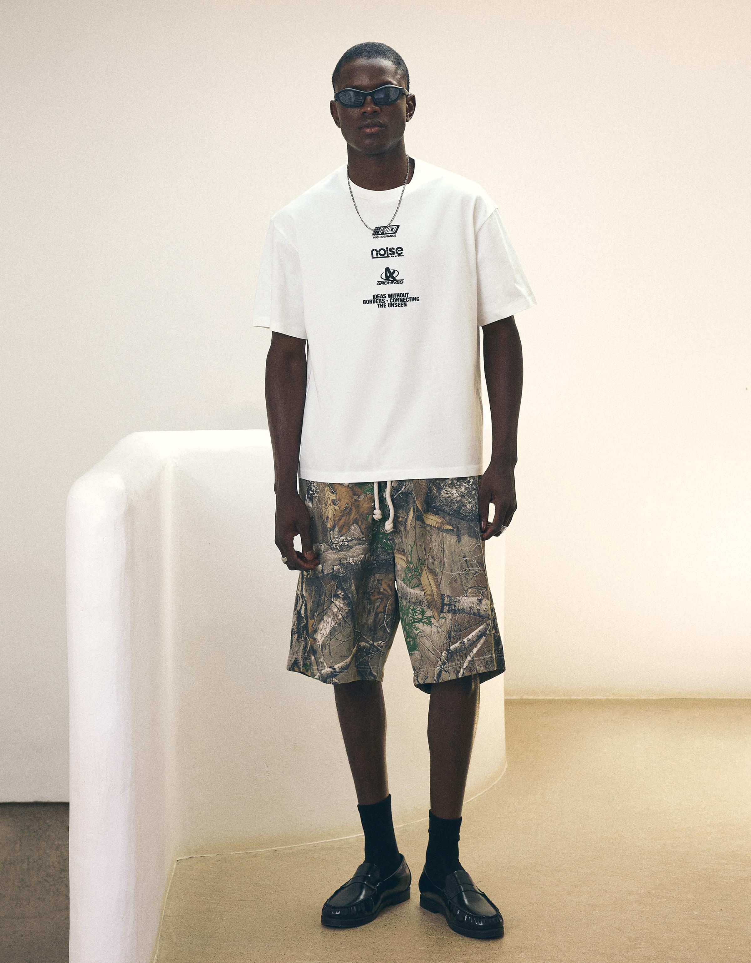 Relaxed fit print T-shirt — White
