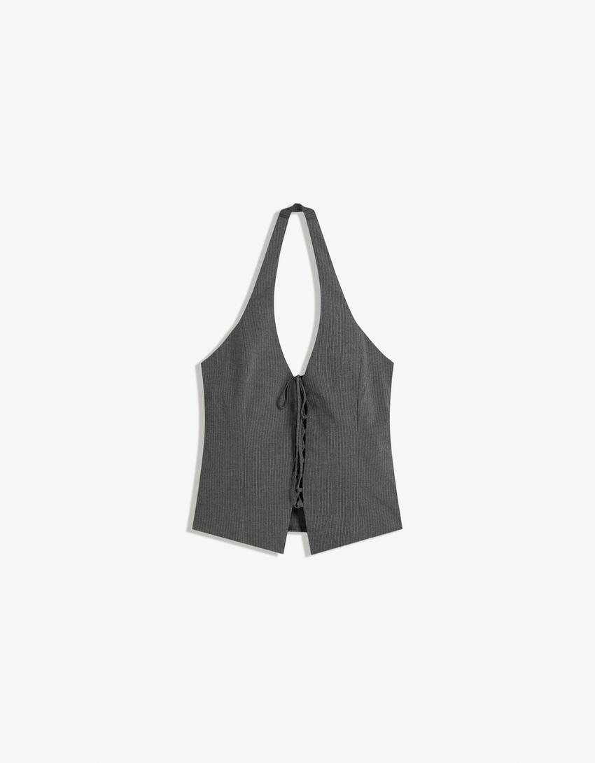 Bengaline halter top-Grey-4
