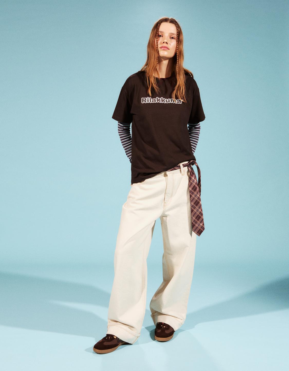 Rilakkuma print short sleeve T-shirt