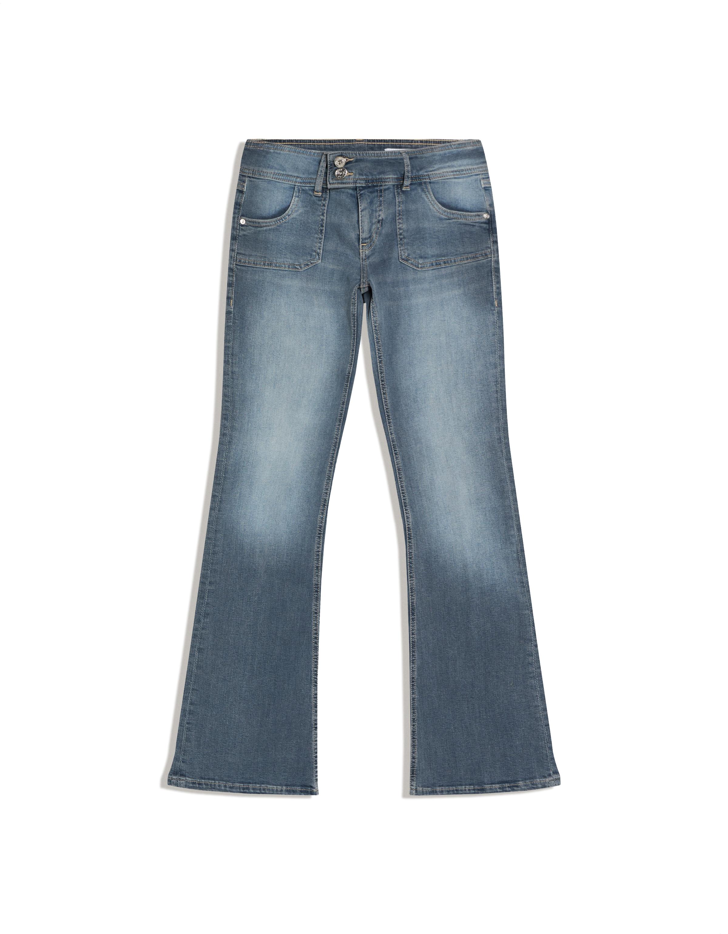 Low-rise boot-cut jeans — Blue