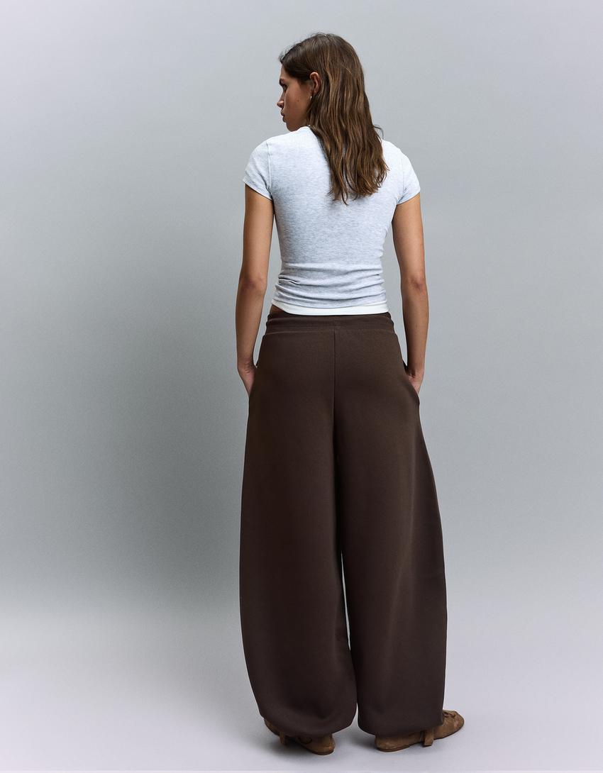 Pantalons pelfa barrel stoppers-Marró