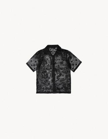 Short sleeve lace shirt ARIES X BERSHKA — Black 6