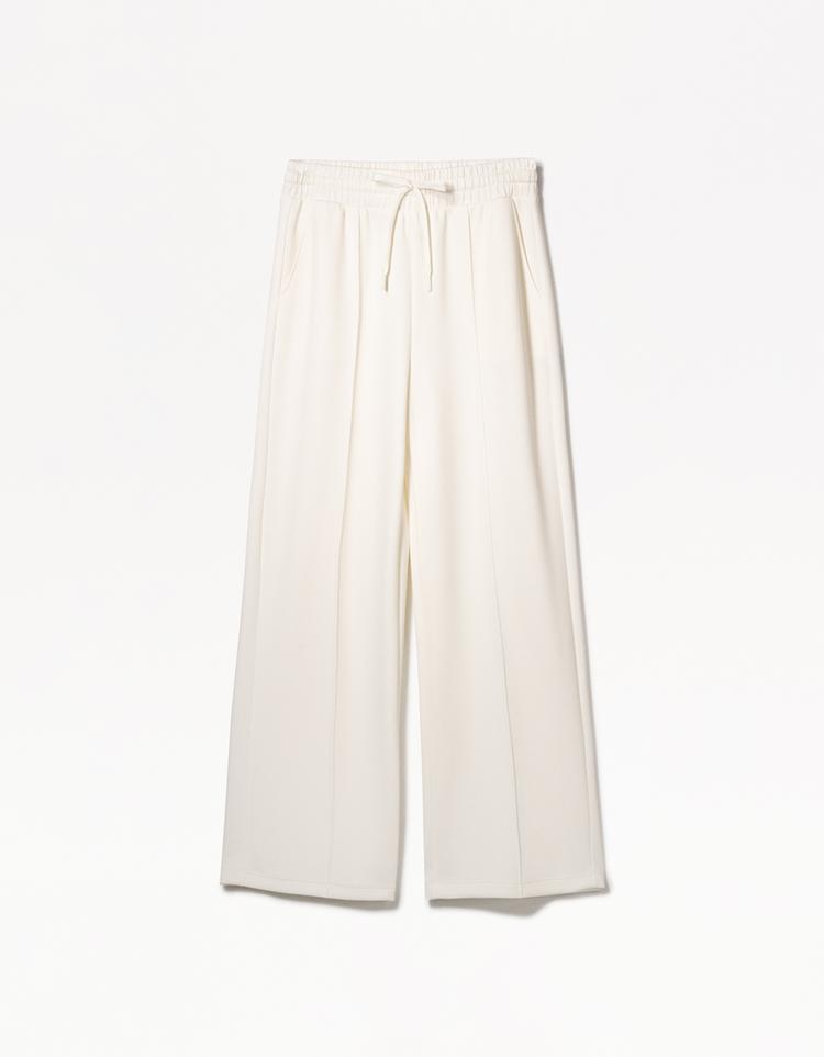 Yumuşak wide leg pantolon