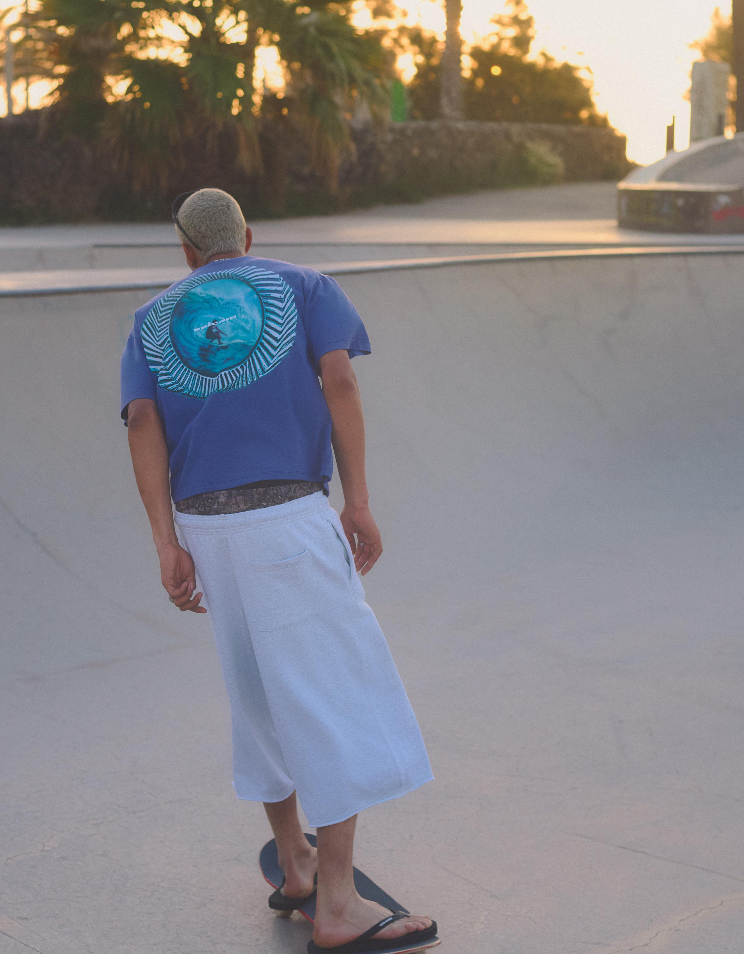 VOLCOM relaxed fit T-shirt — Light blue