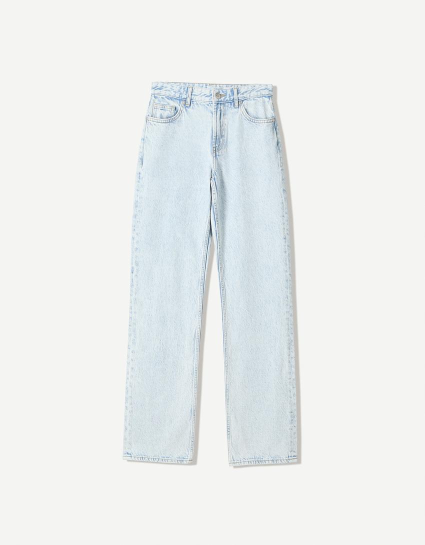 Jean straight-Bleu clair-3