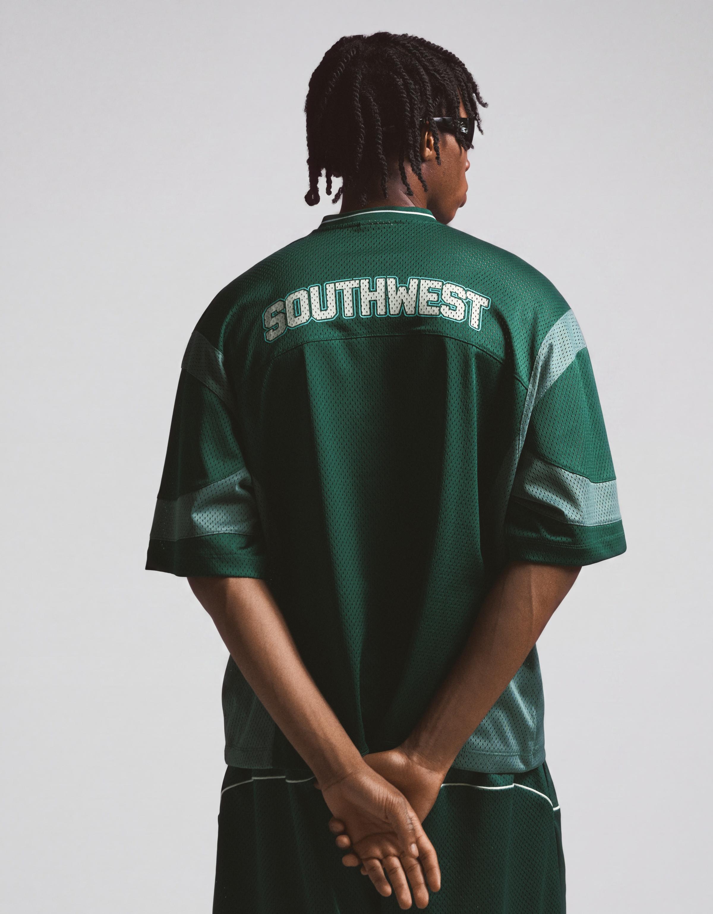 Short sleeve mesh T-shirt — Green