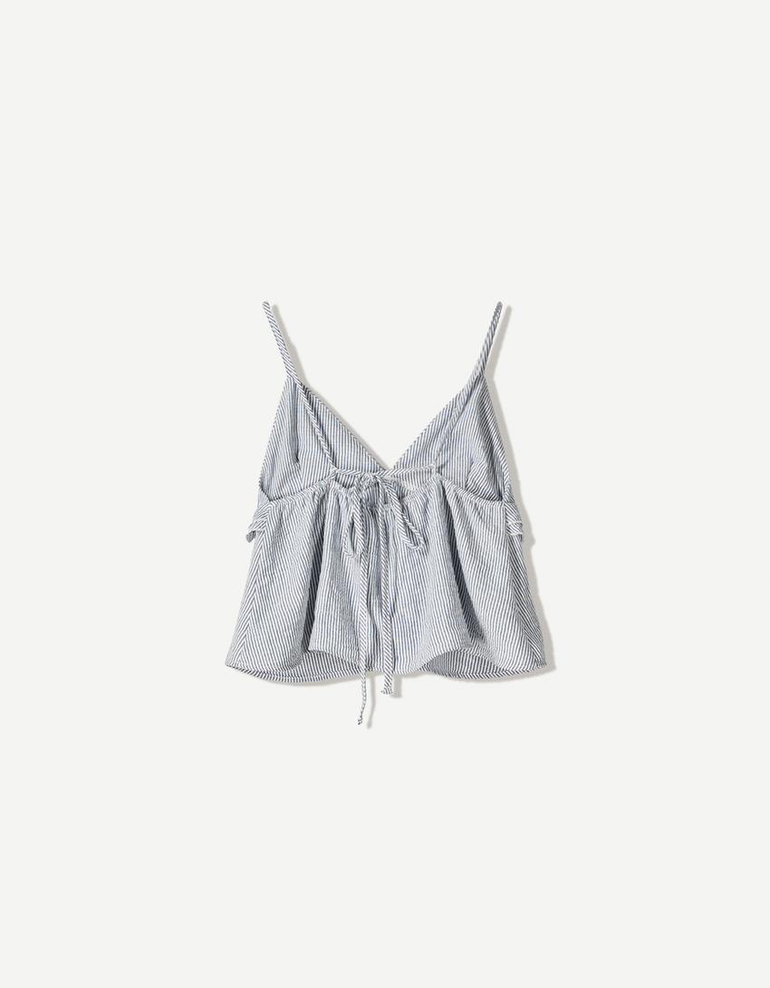 Rustic tank top-Navy