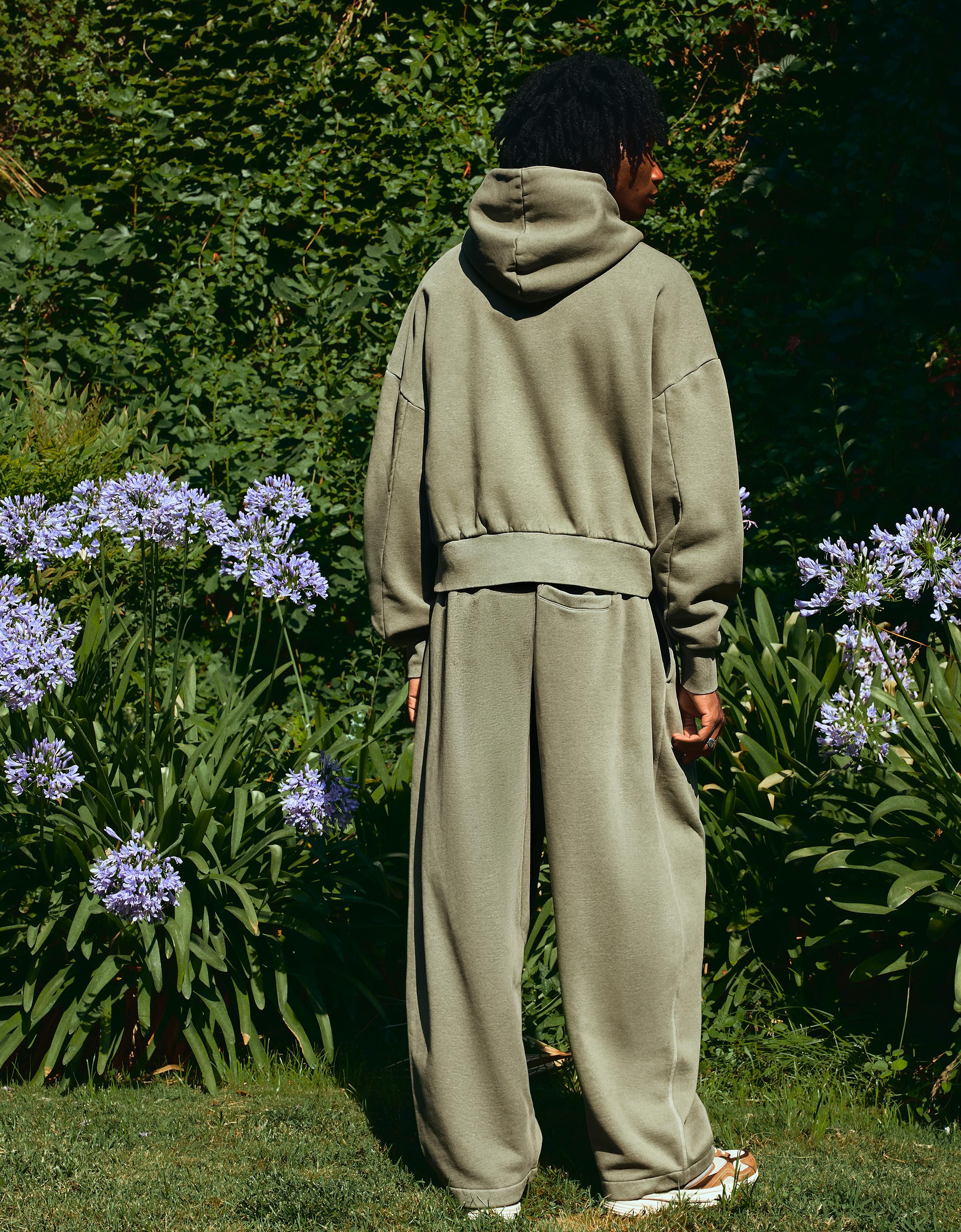 Balloon trousers with washed effect — Khaki