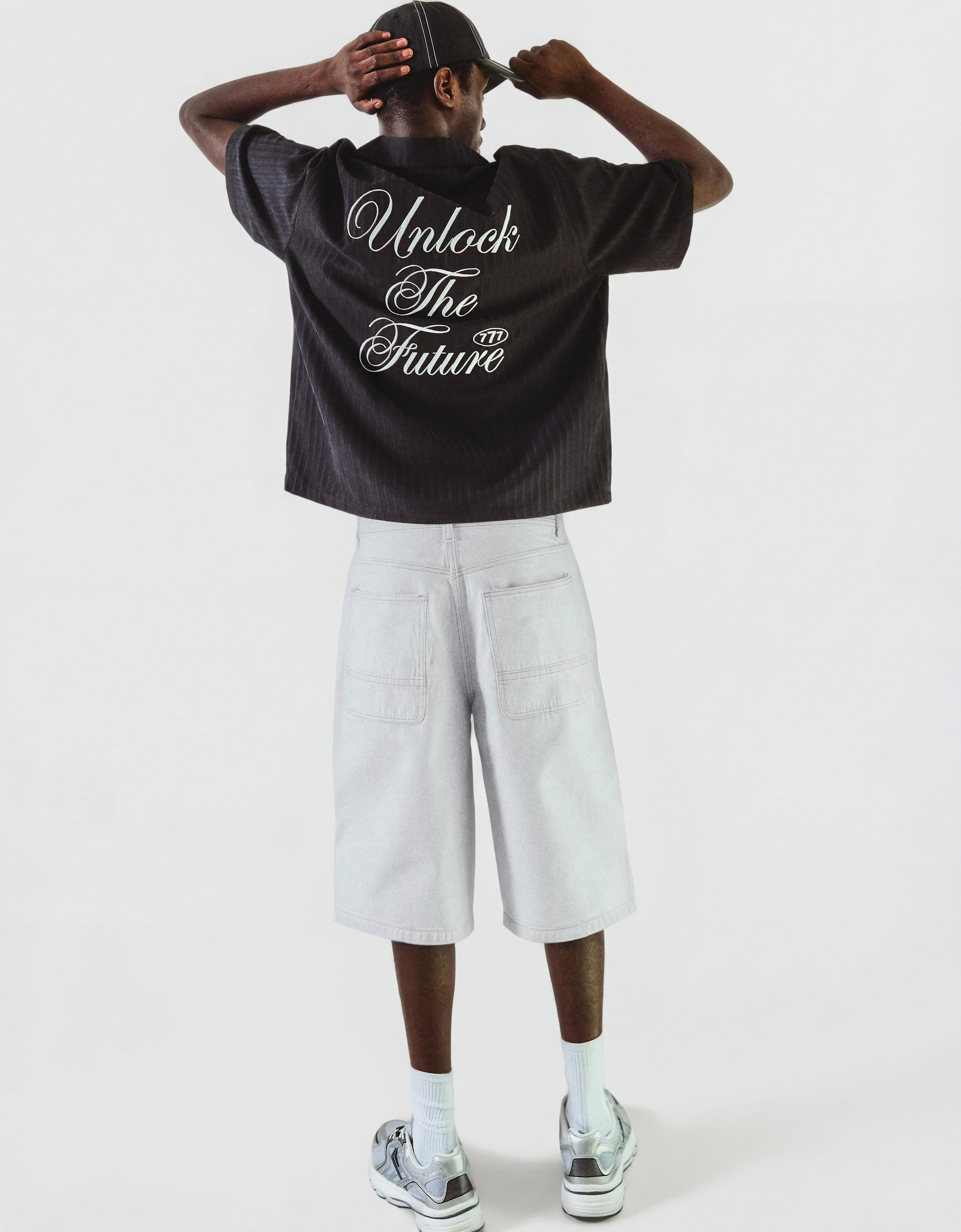 Skater denim bermuda - Görsel 210