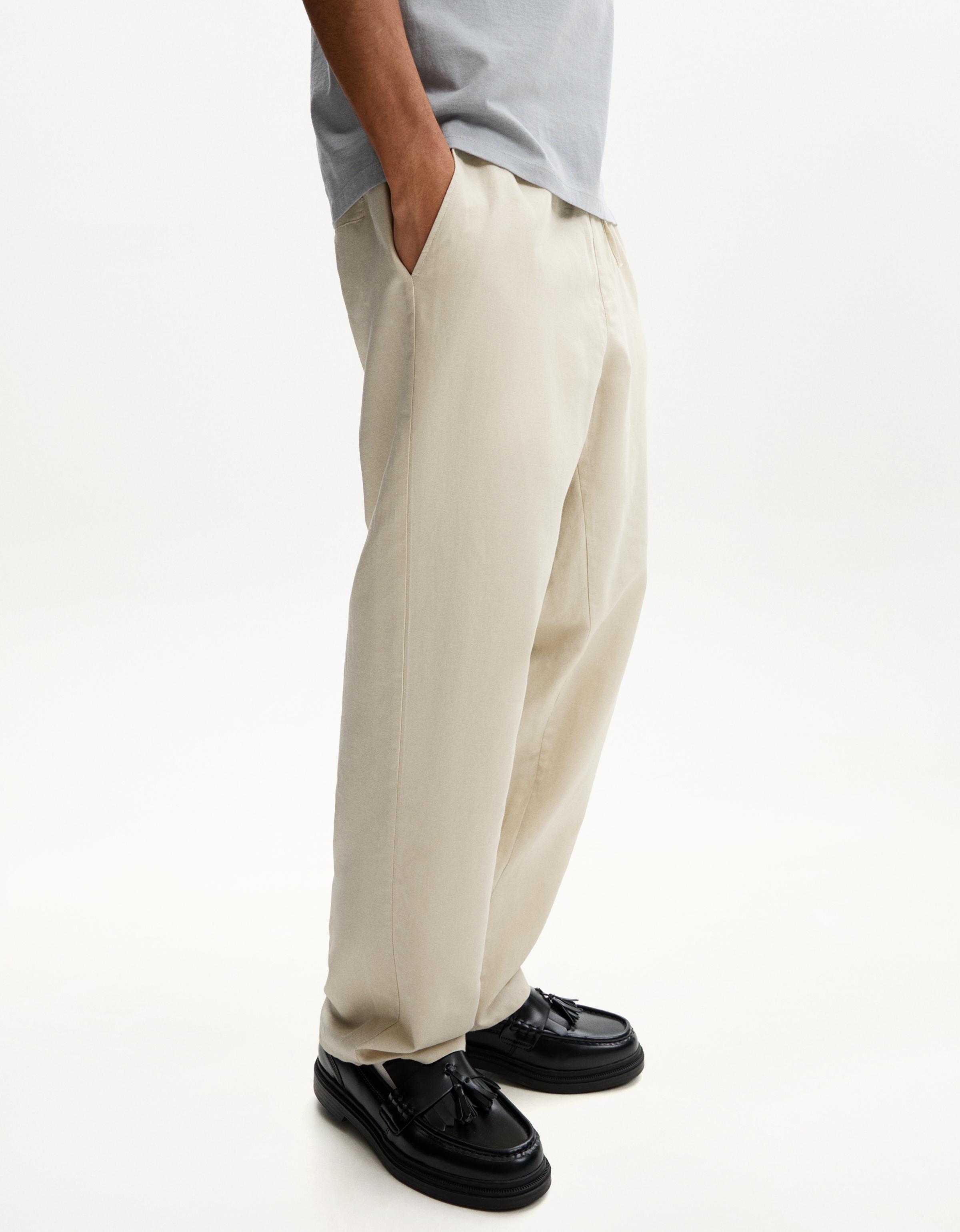 【BERSHKA】WIDE RUSTIC ベルシュカ ワイドパンツ Rustic wide-leg trousers - Women | Bershka