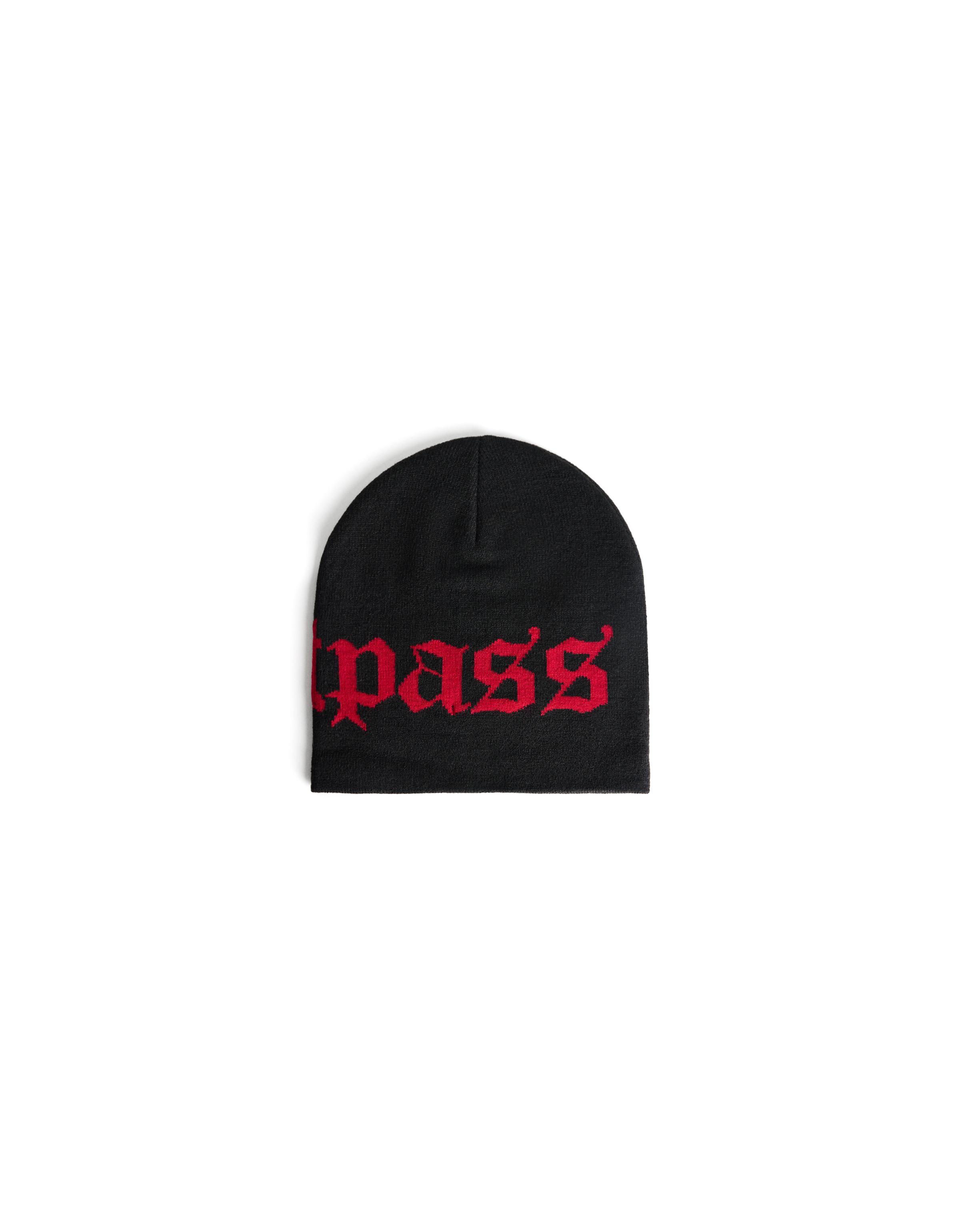 Print beanie — Black