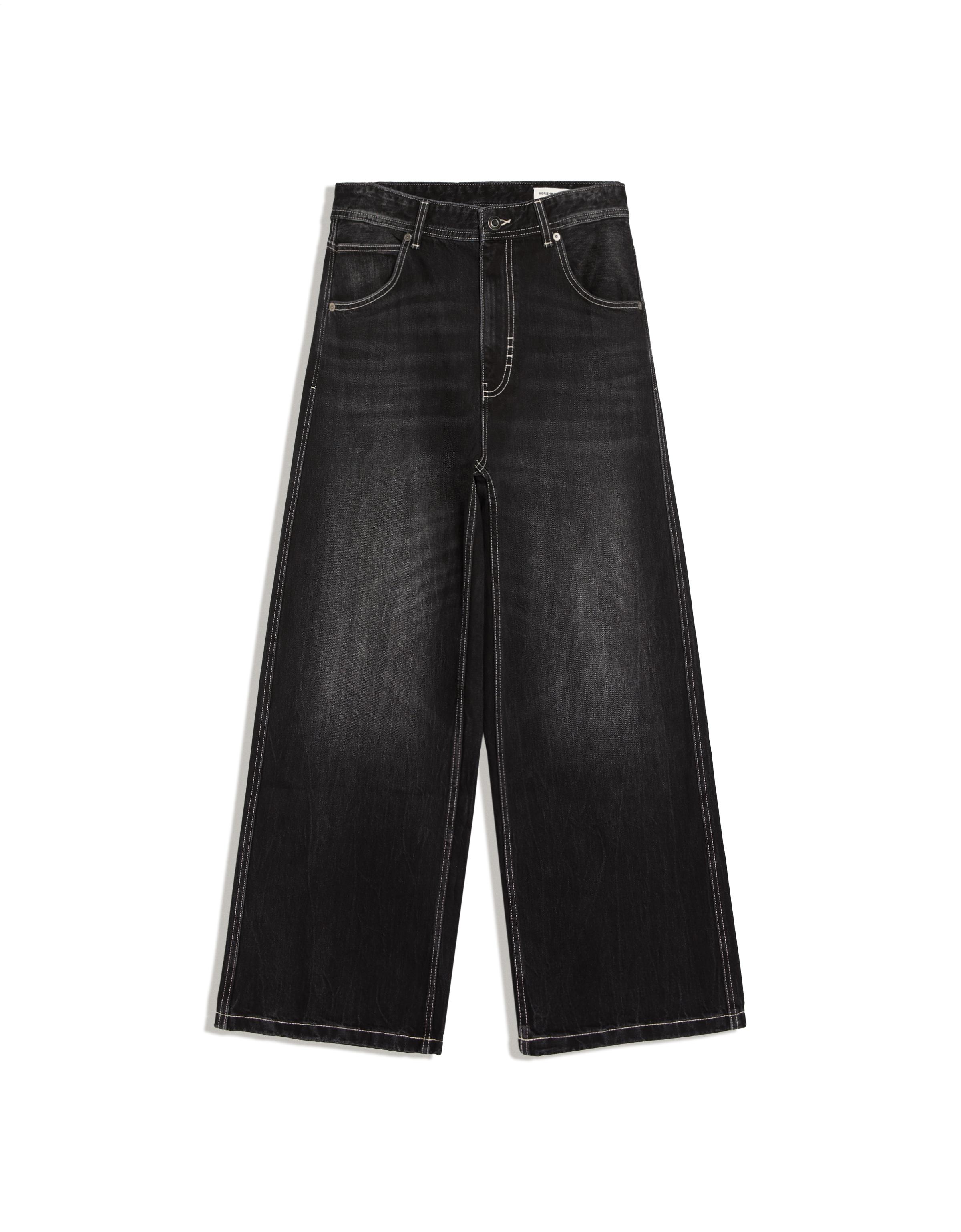 Baggy skater jeans — Black