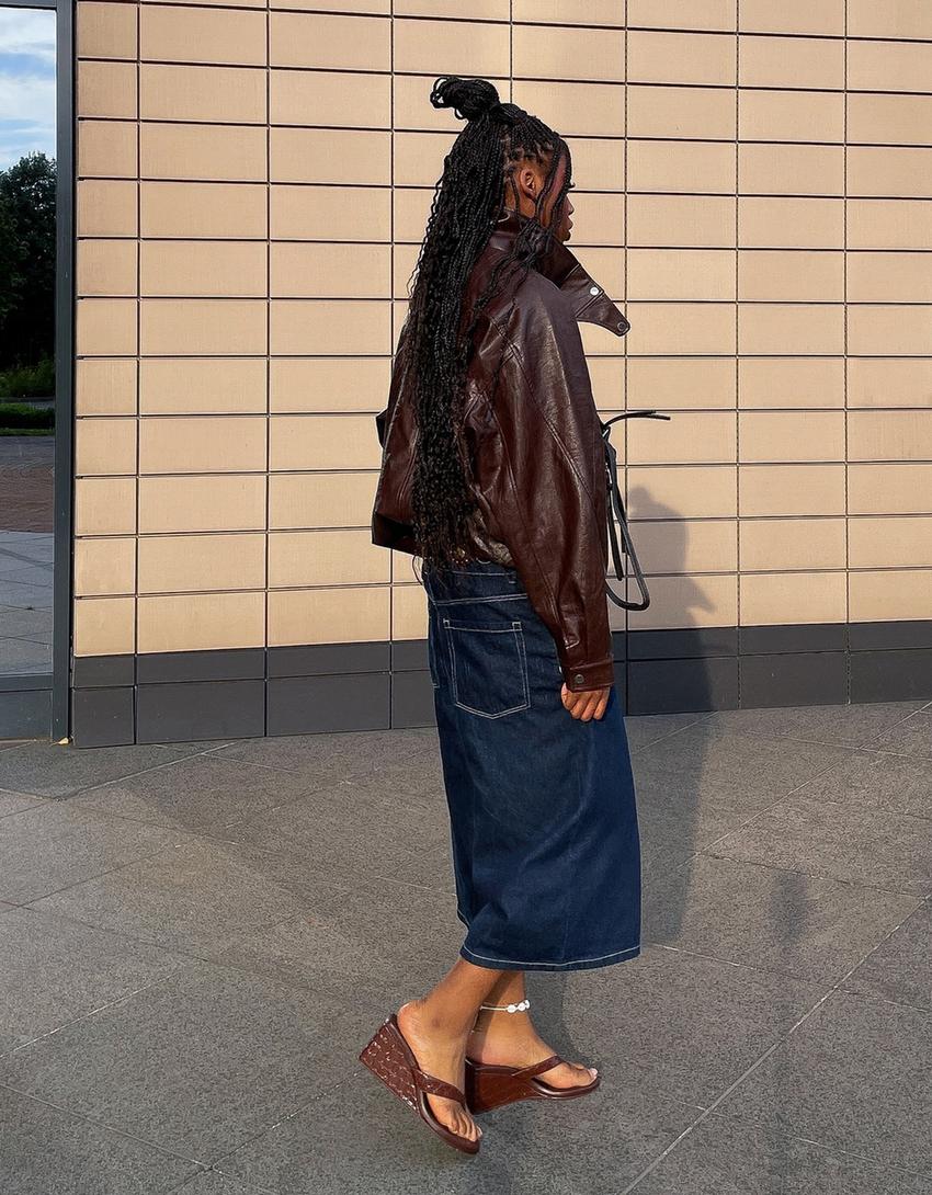 Bermuda jort denim baggy-Marine-1