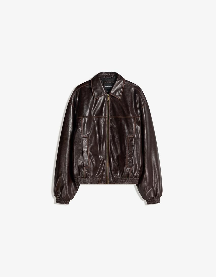 Blusão polipele-Marrom