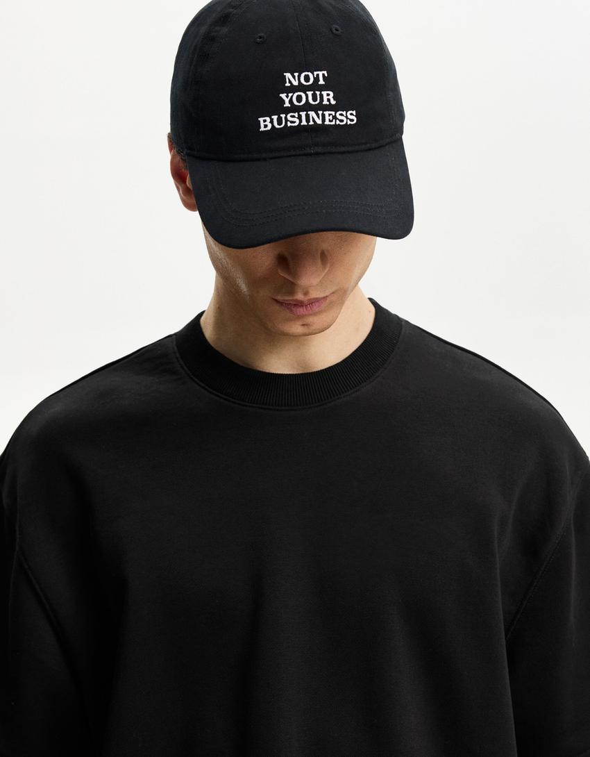 Short sleeve plush T-shirt-Black-2