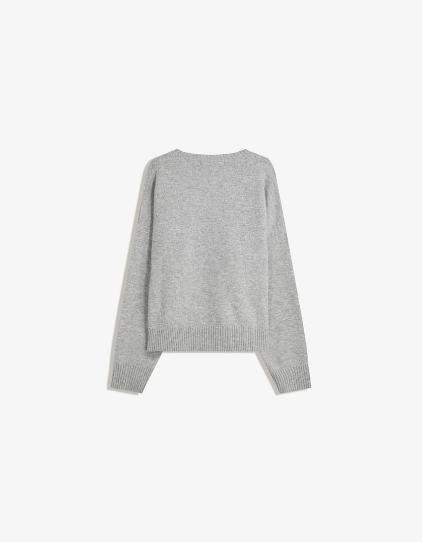 Cropped jumper-Grey-5