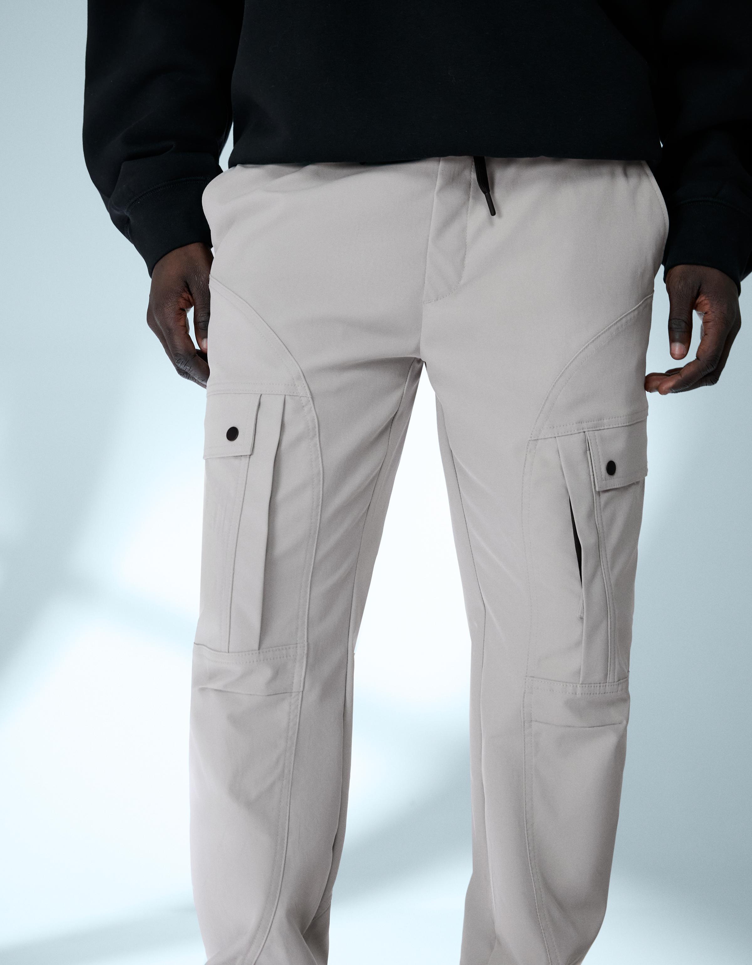 Slim fit teknik kargo pantolon