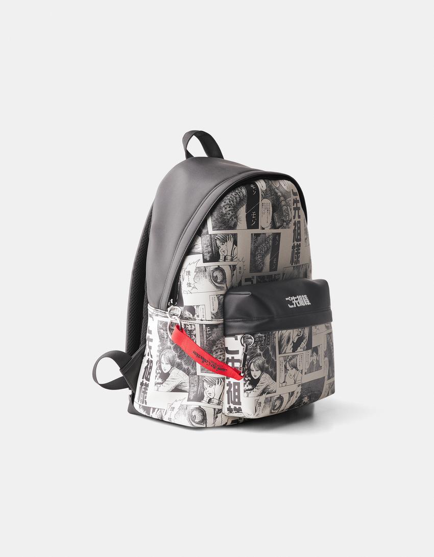 Sac à dos imprimé Junji Ito Collection-Noir-4