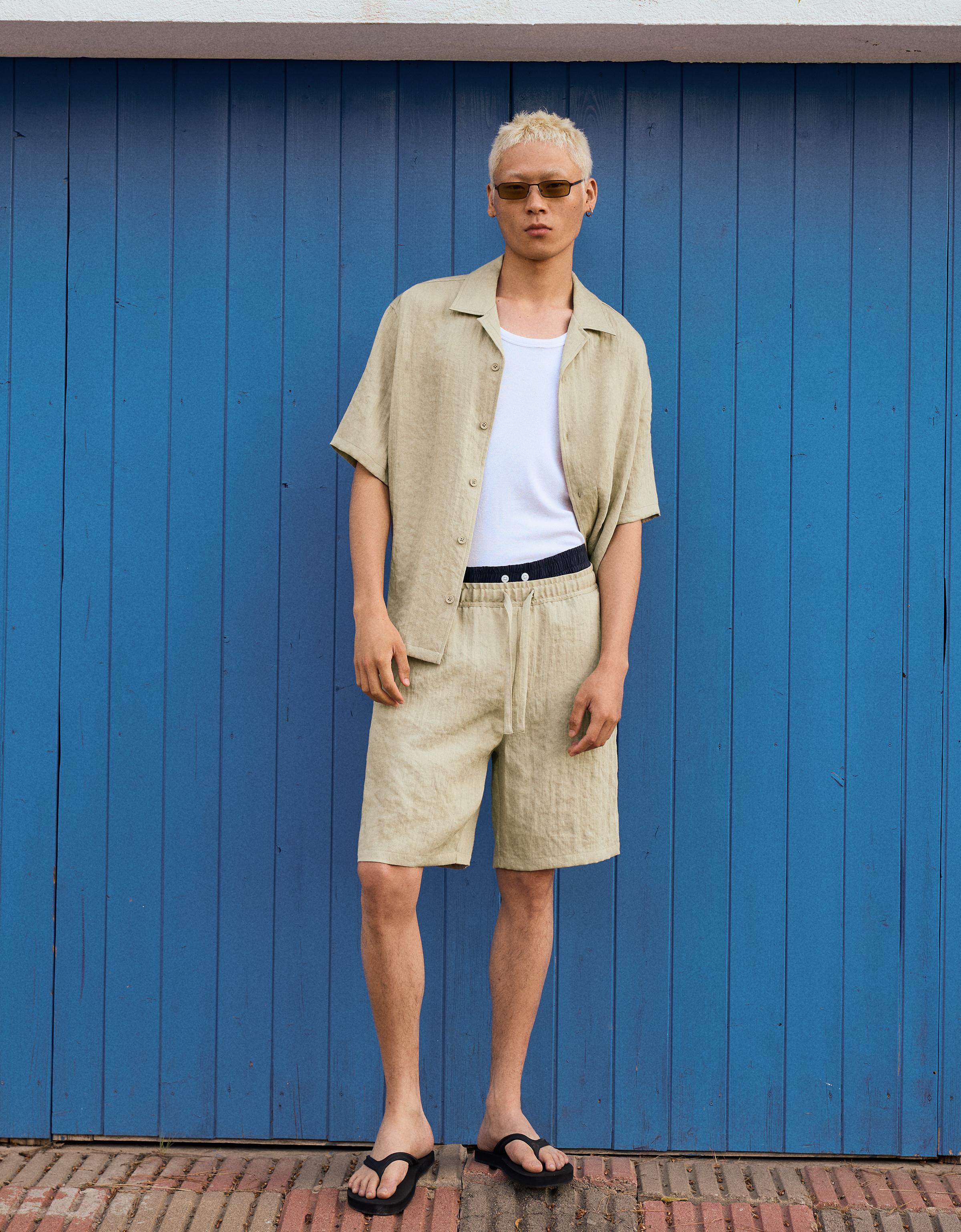 Rustic short sleeve shirt — Green