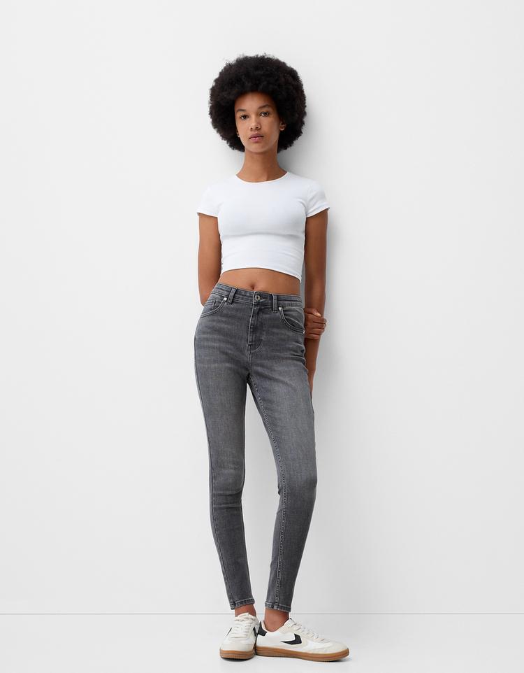 Jeans super high waist skinny