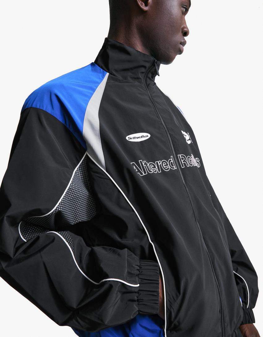 Cazadora técnica print-Negro-2