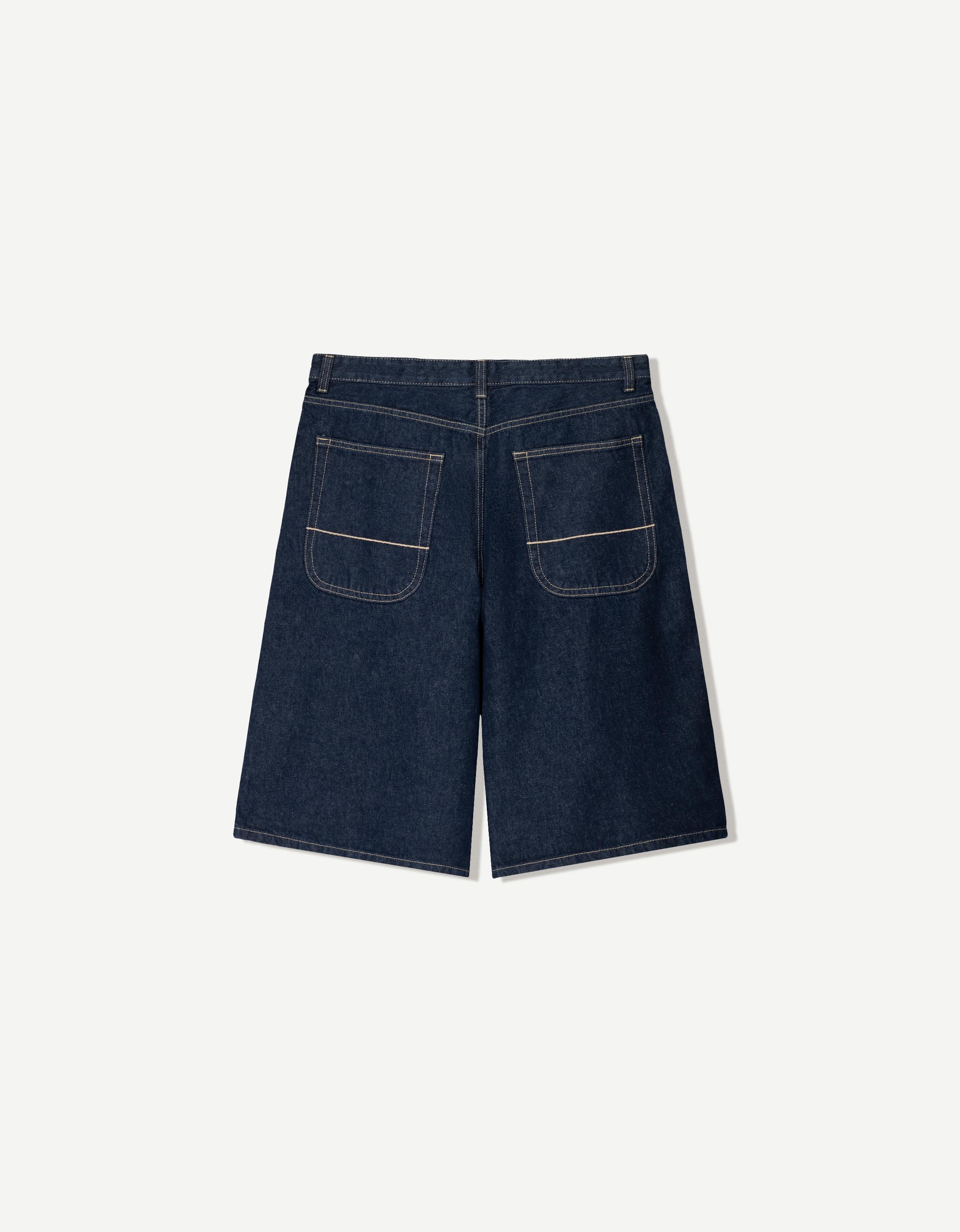 Denim skater Bermuda shorts - Men | Bershka