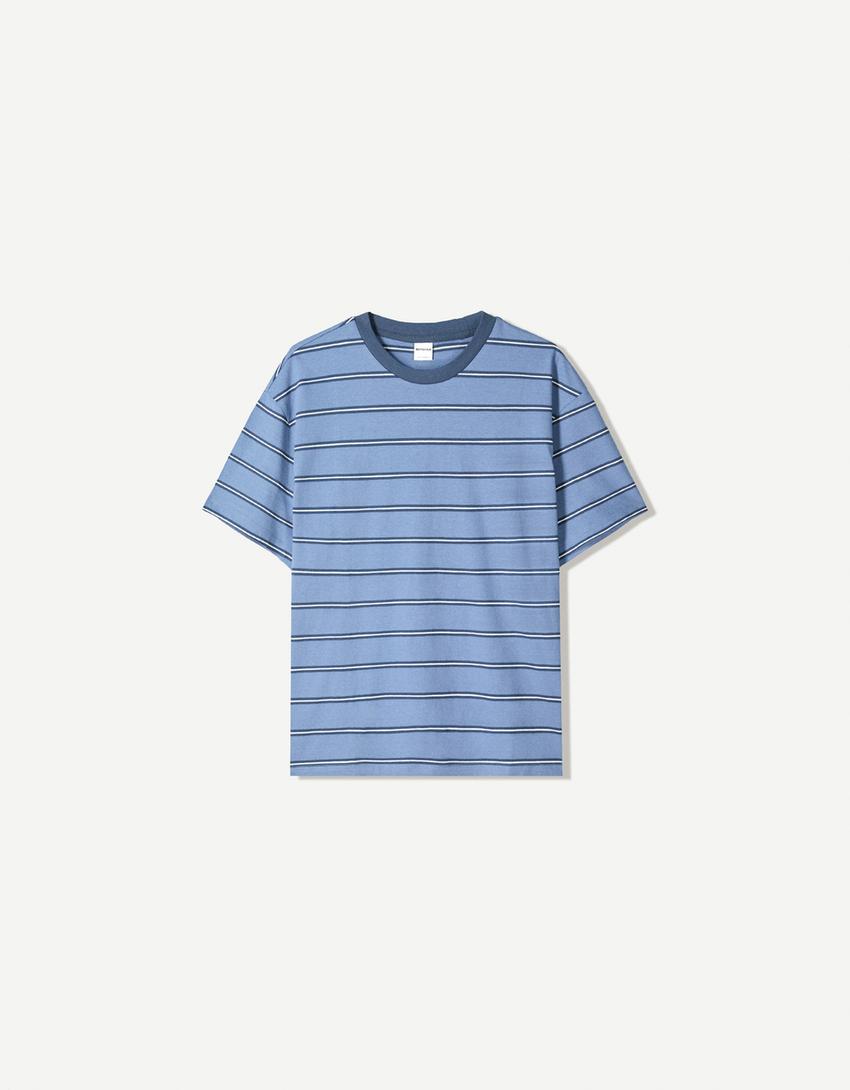 Camiseta manga corta-Azul-4