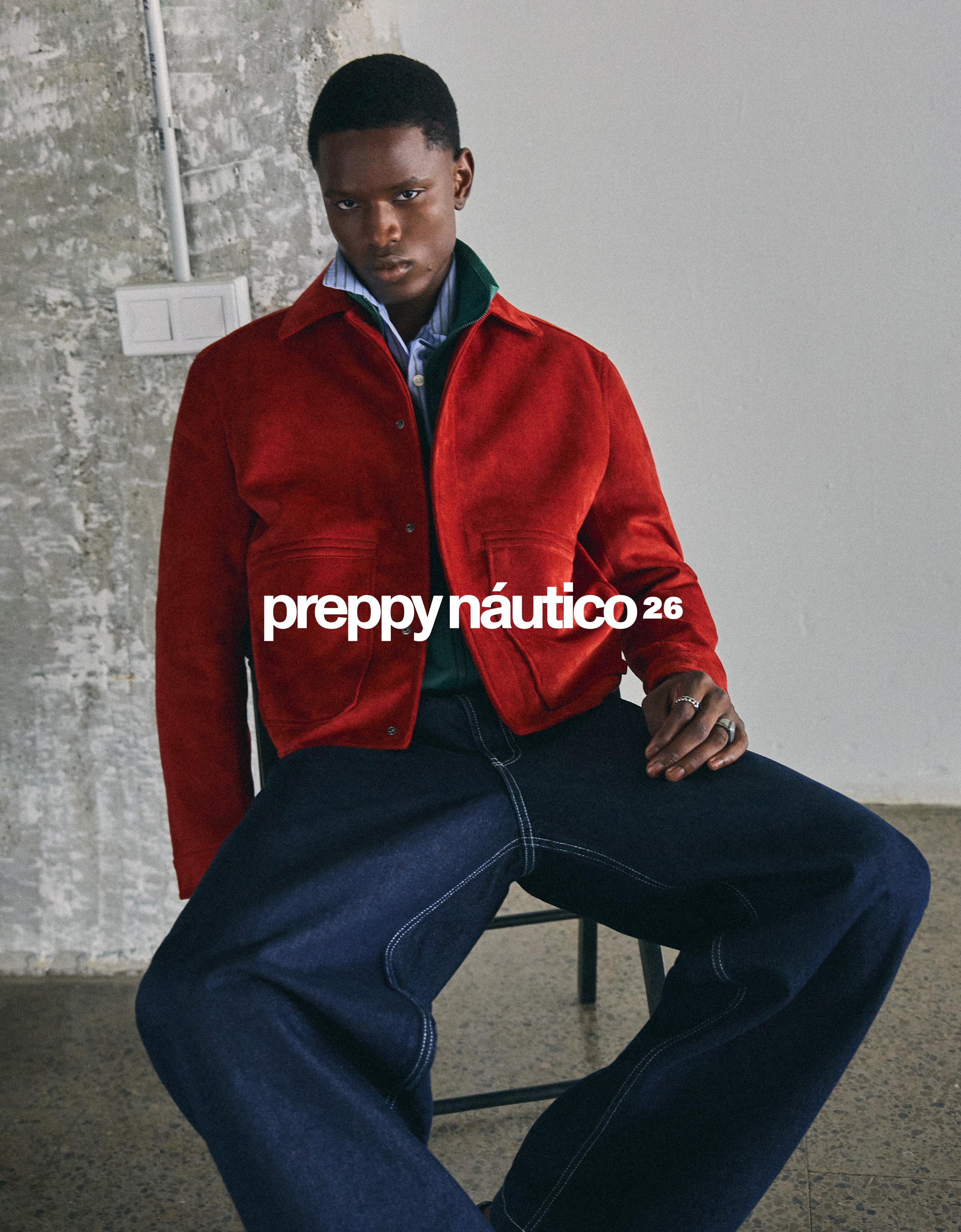 Faux suede jacket — Red