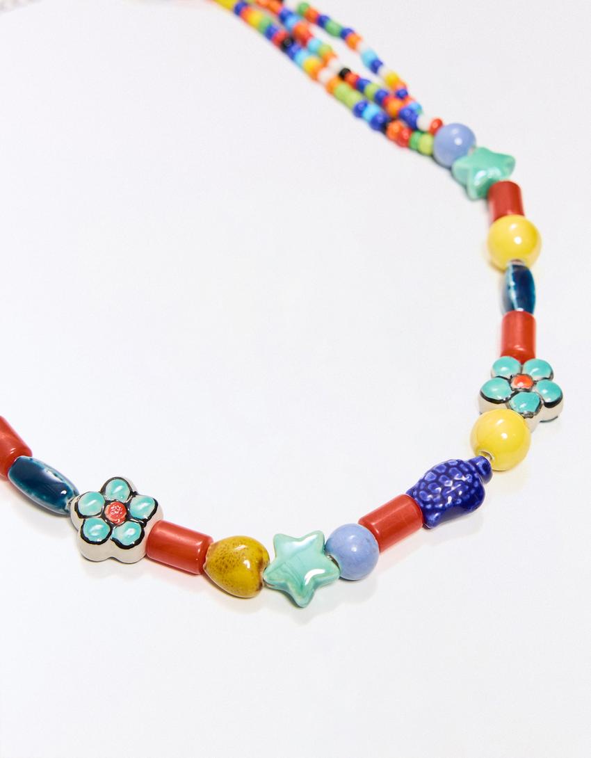 Çok renkli kolye-0-046