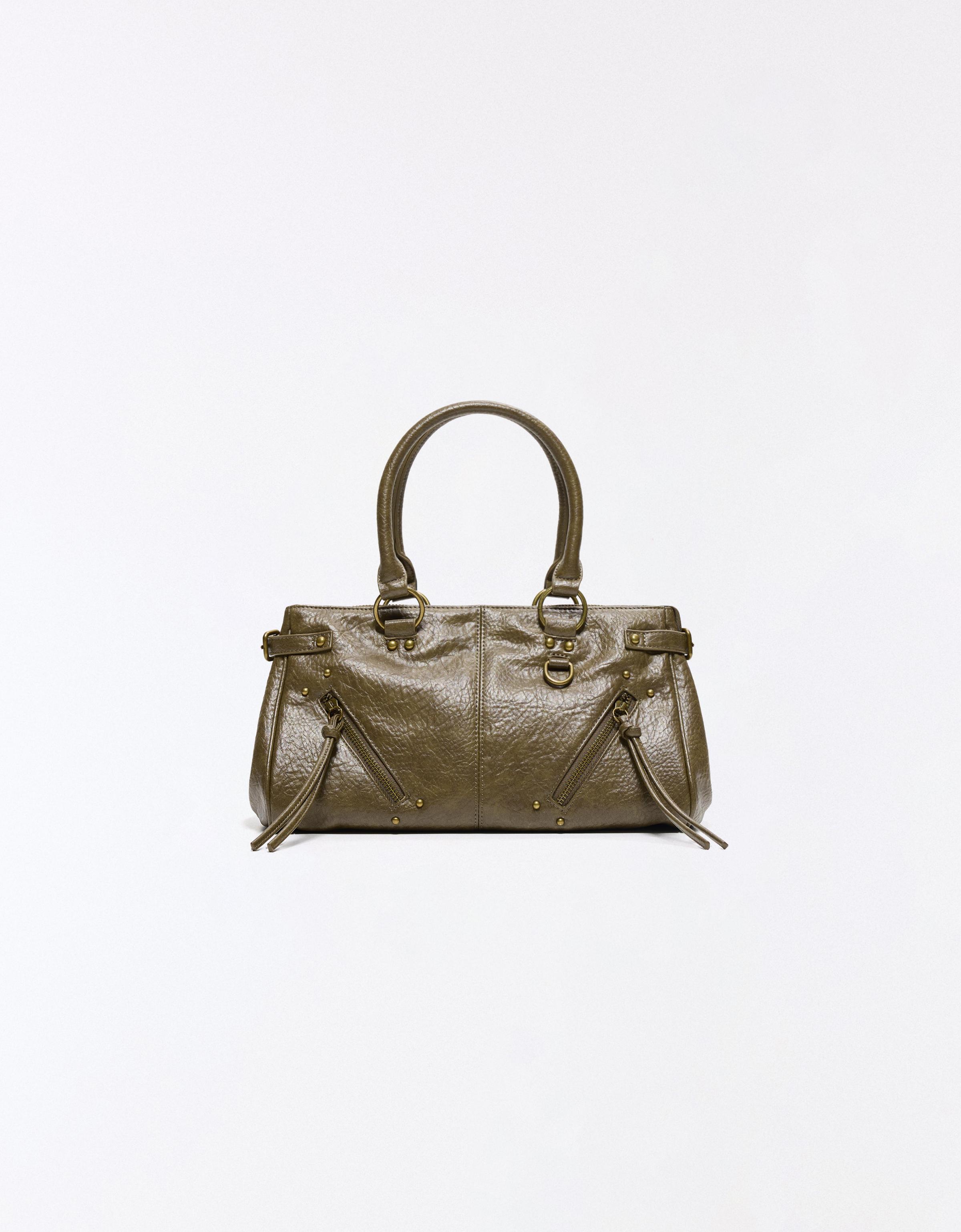 Zip detail bag — Khaki