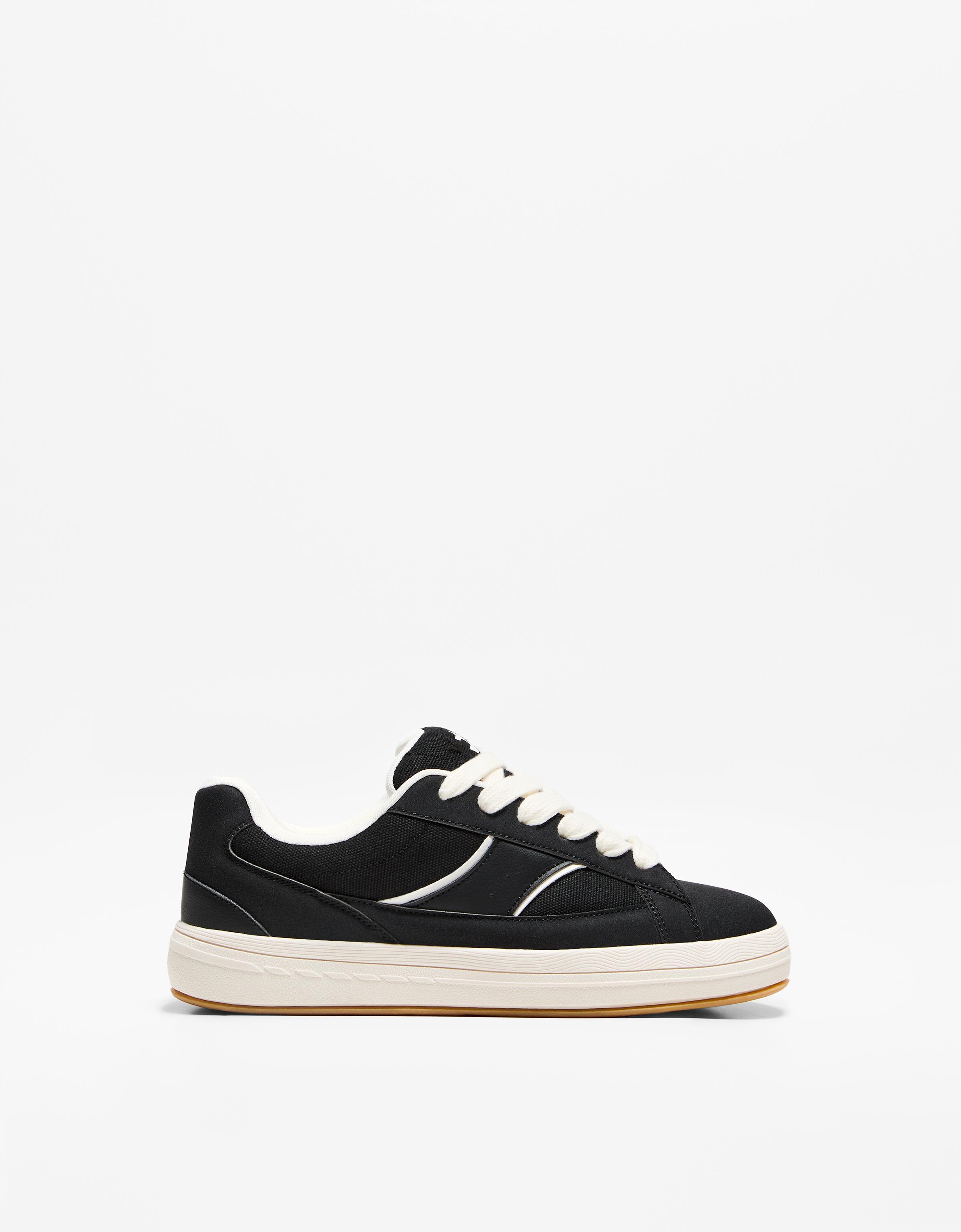 Bershka Skate-Sneaker Herren 42 Schwarz