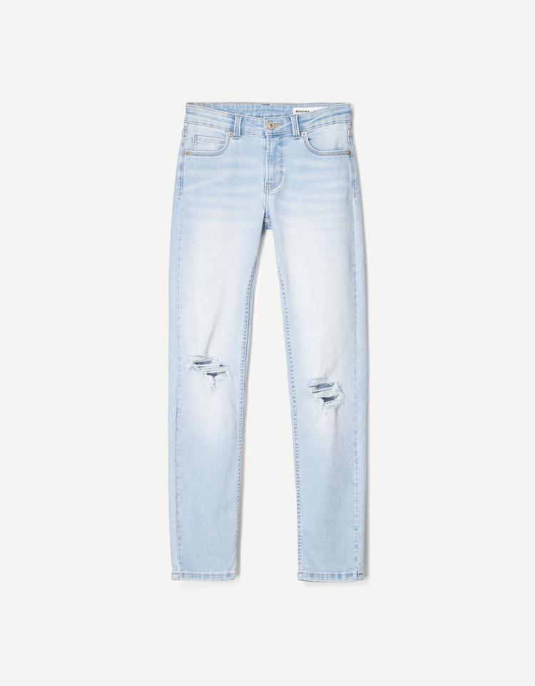 Low-waist skinny jeans