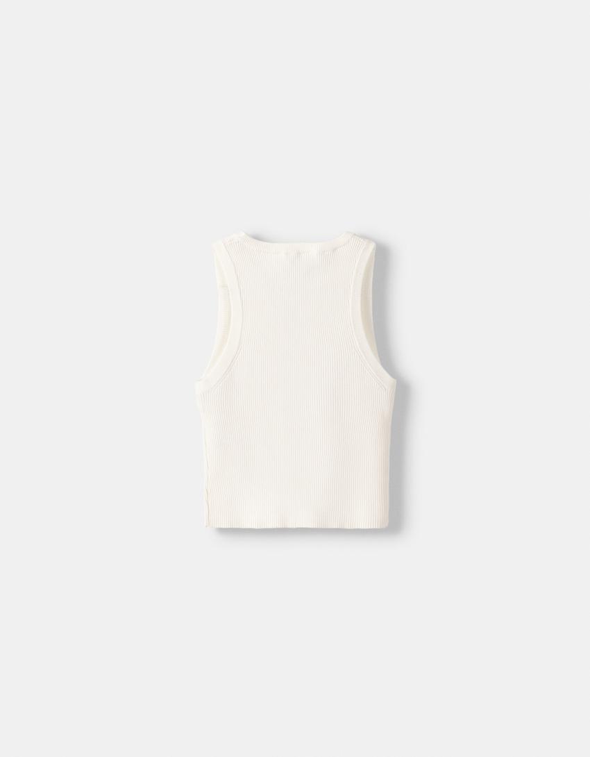 Cut-out top-White-5