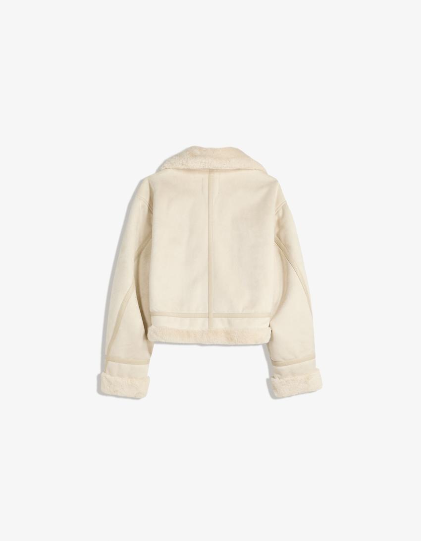 Double-faced jacket-Sand