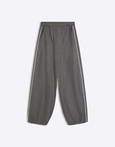 Pinstripe joggers — Mixed gray 6