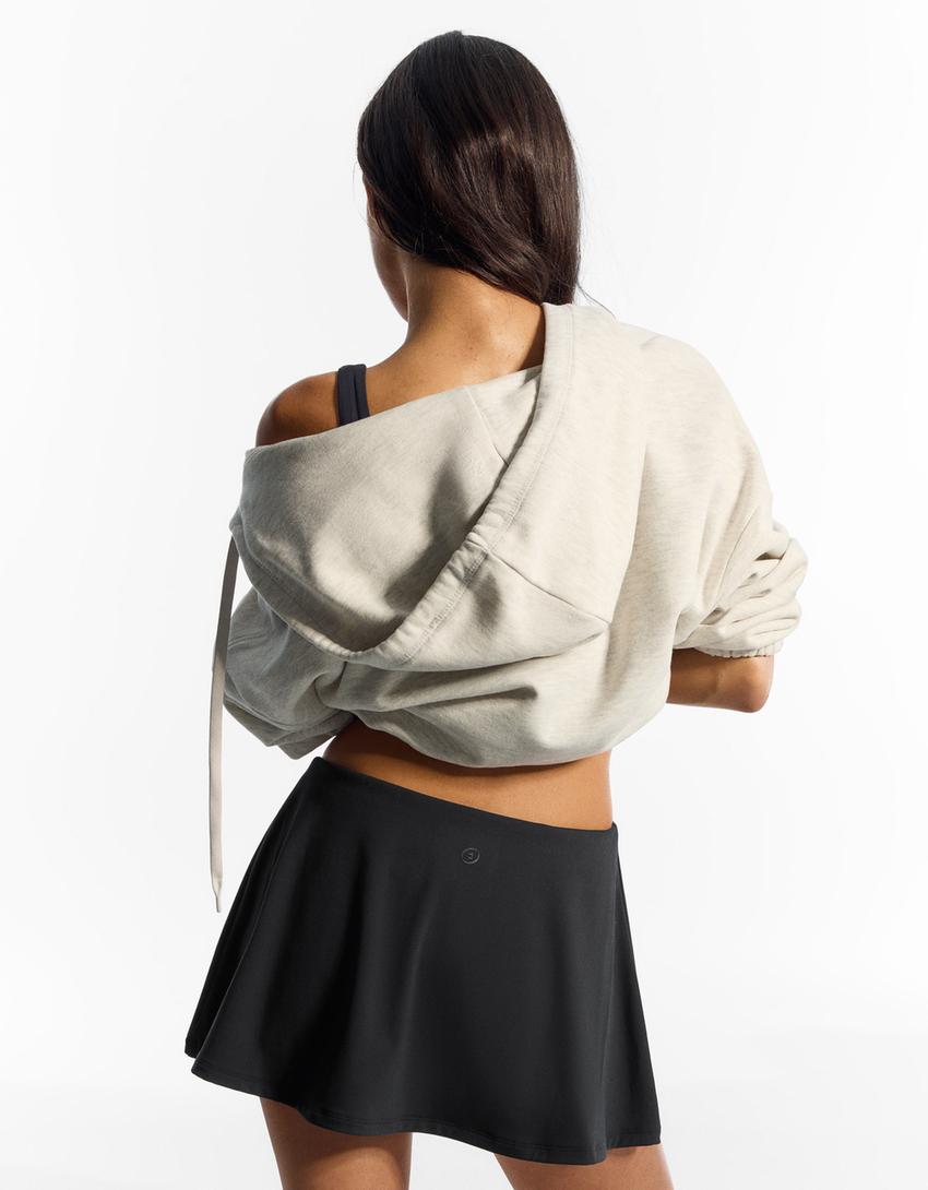 Jupe-short mini patineuse-Noir