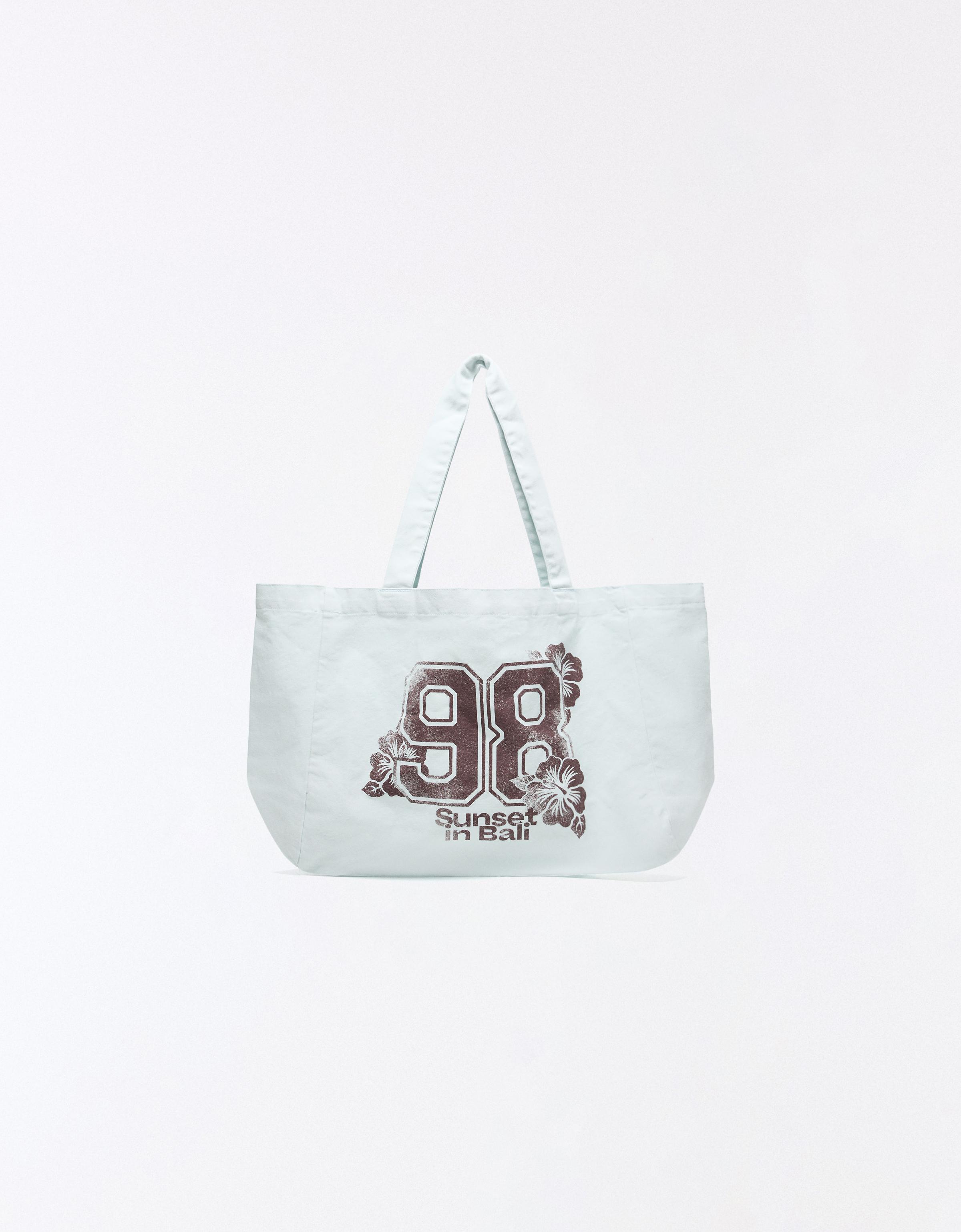 Sac Cabas À Motif Bleu