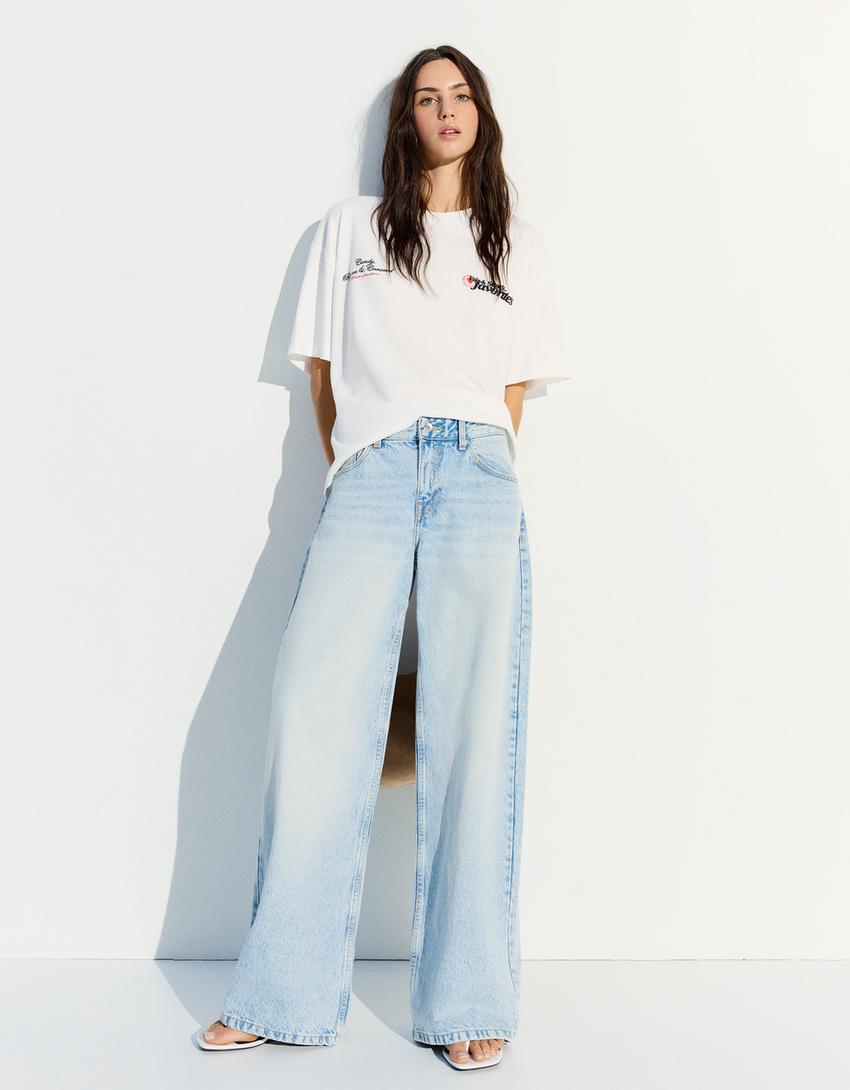 Oversize short sleeve T-shirt-Off white