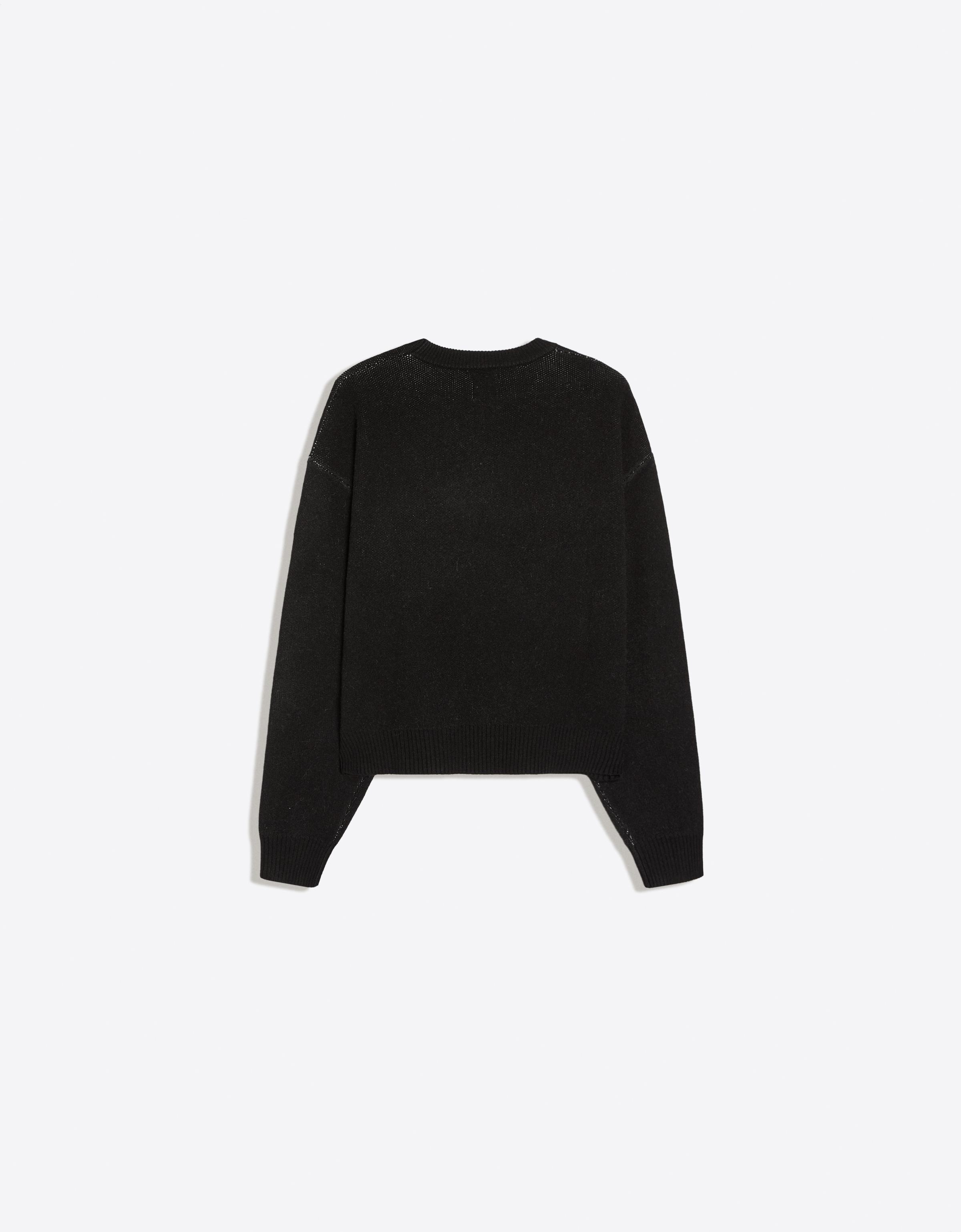 Graphic jacquard jumper — Black