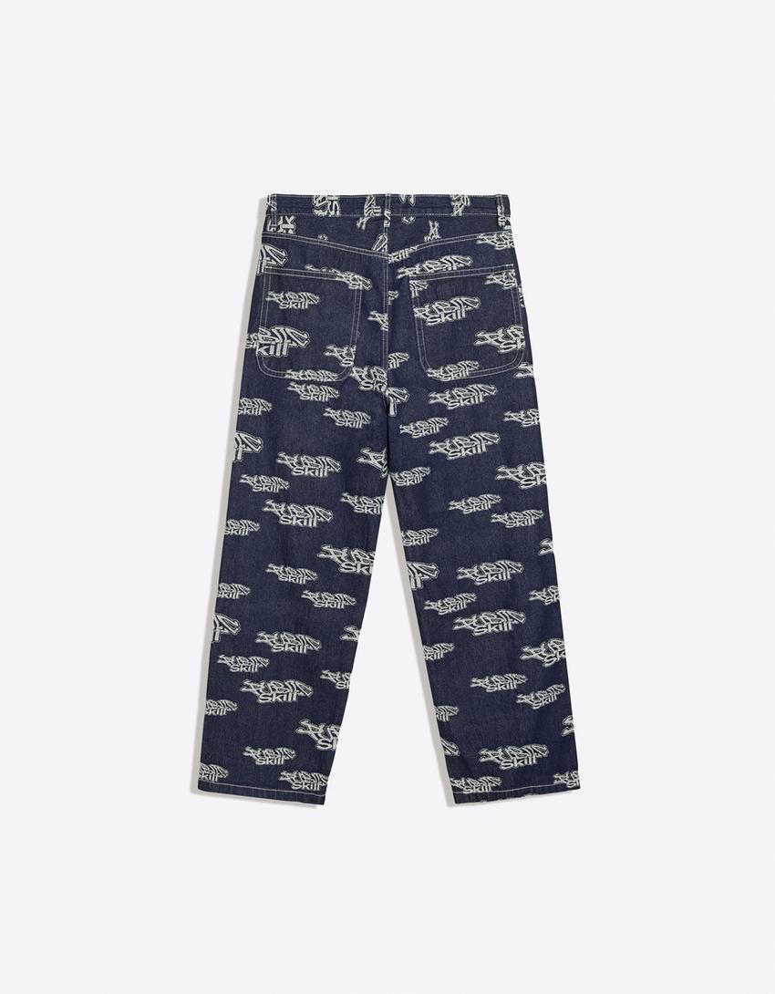 Jeans jacquard-Marino