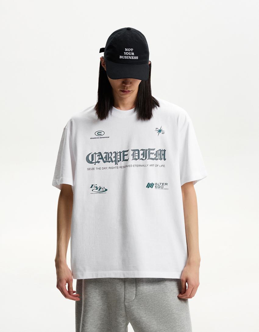 Cars T Shirt Con Stampa Bershka Maglietta Cars A Maniche Corte