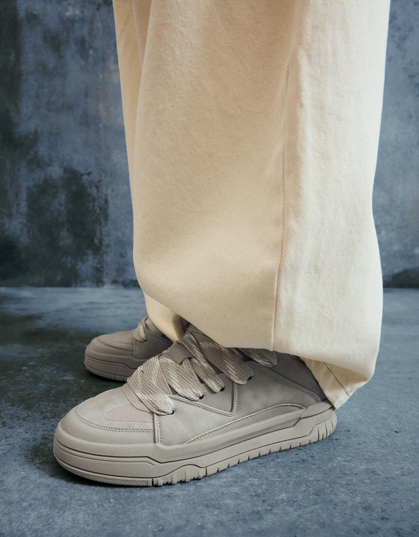 Chunky skater trainers-Grey